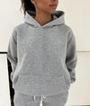 Anelise oversized hoodie - Grey melange