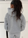 Anelise oversized hoodie - Grey melange