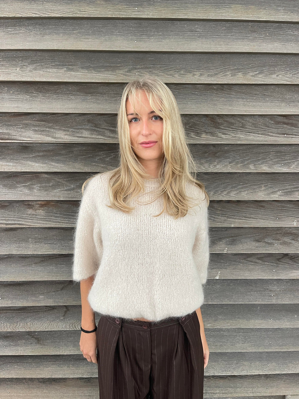 Elise t-shirt knit - Beige