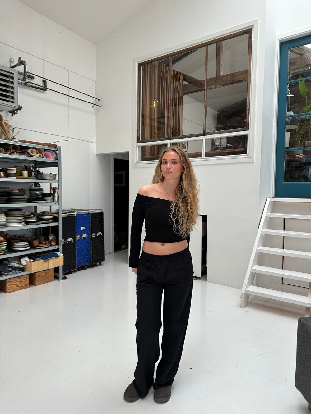Tiff track pants - Black