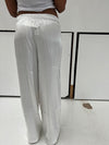 Bonnie satin pants - White