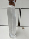 Bonnie satin pants - White