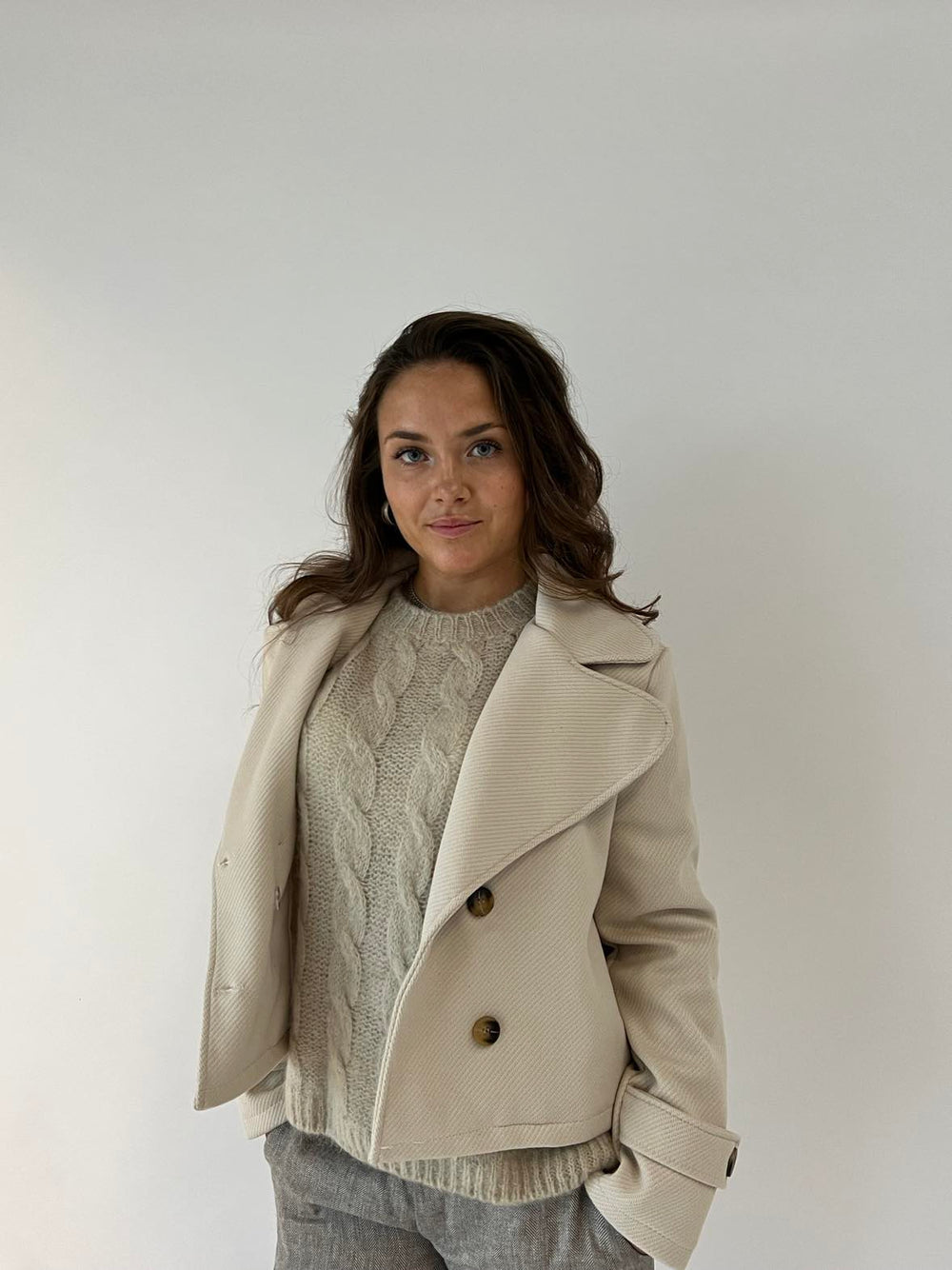 Maxima short coat - Beige