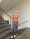 Sybille glitter top - Rose