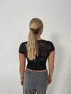 Bernadette lace top - Black