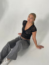 Bernadette lace top - Black