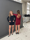Solange glitter dress - Black