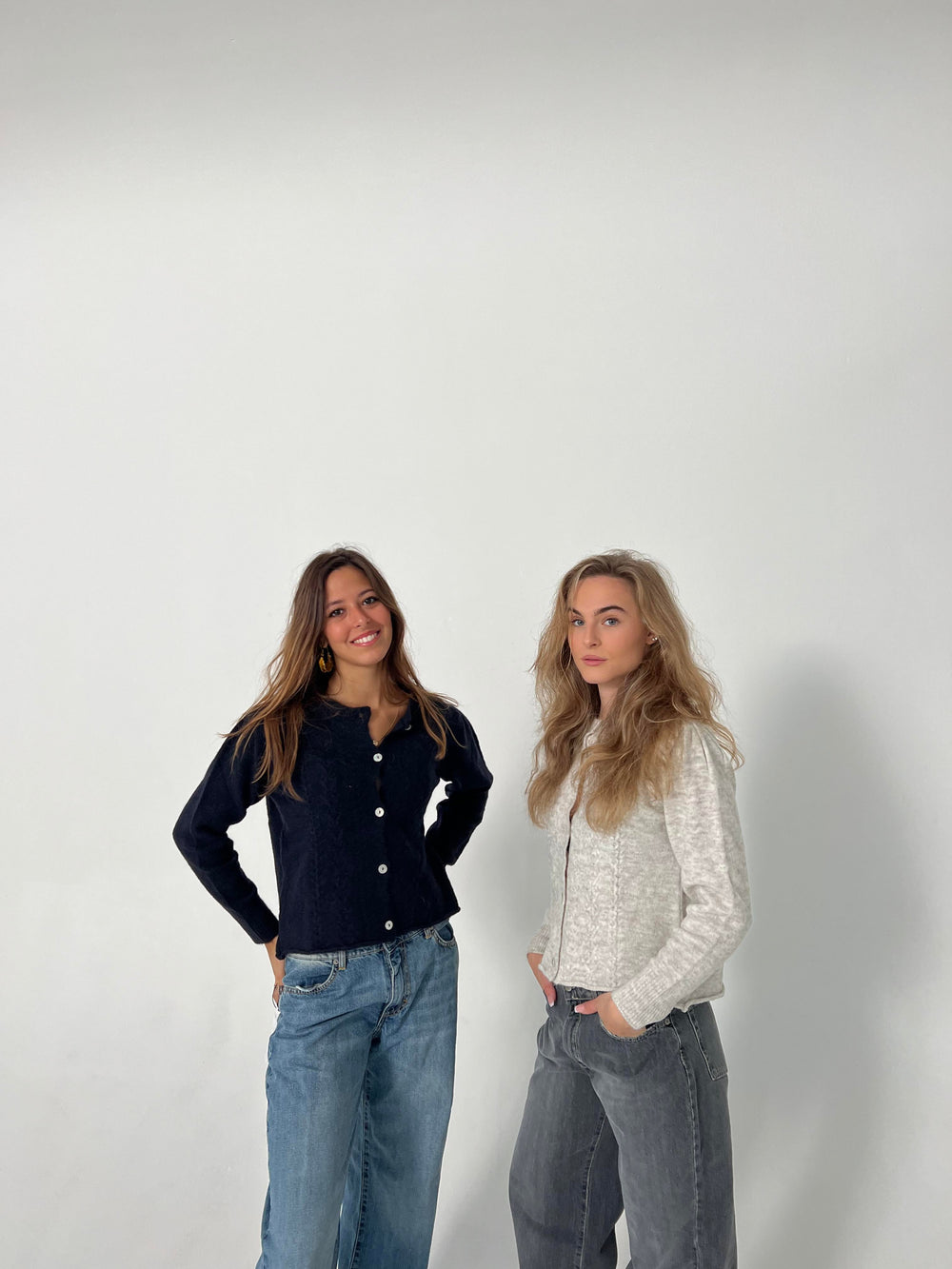 Cilla knitted cardigan - Navy
