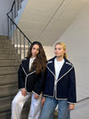 Adele stitching jacket - Black