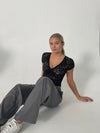 Bernadette lace top - Black