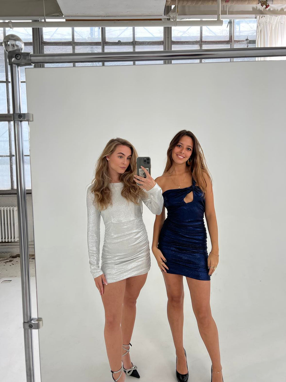 Kayla glitter dress - Silver
