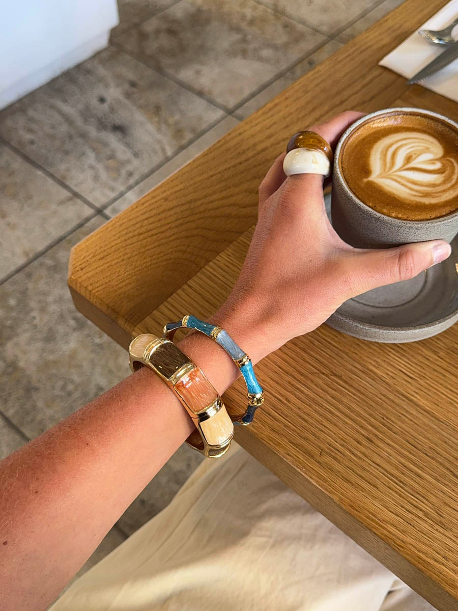 Sola bracelet with stripes – Shades of blue