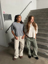 Arabella knitted t-shirt - Grey
