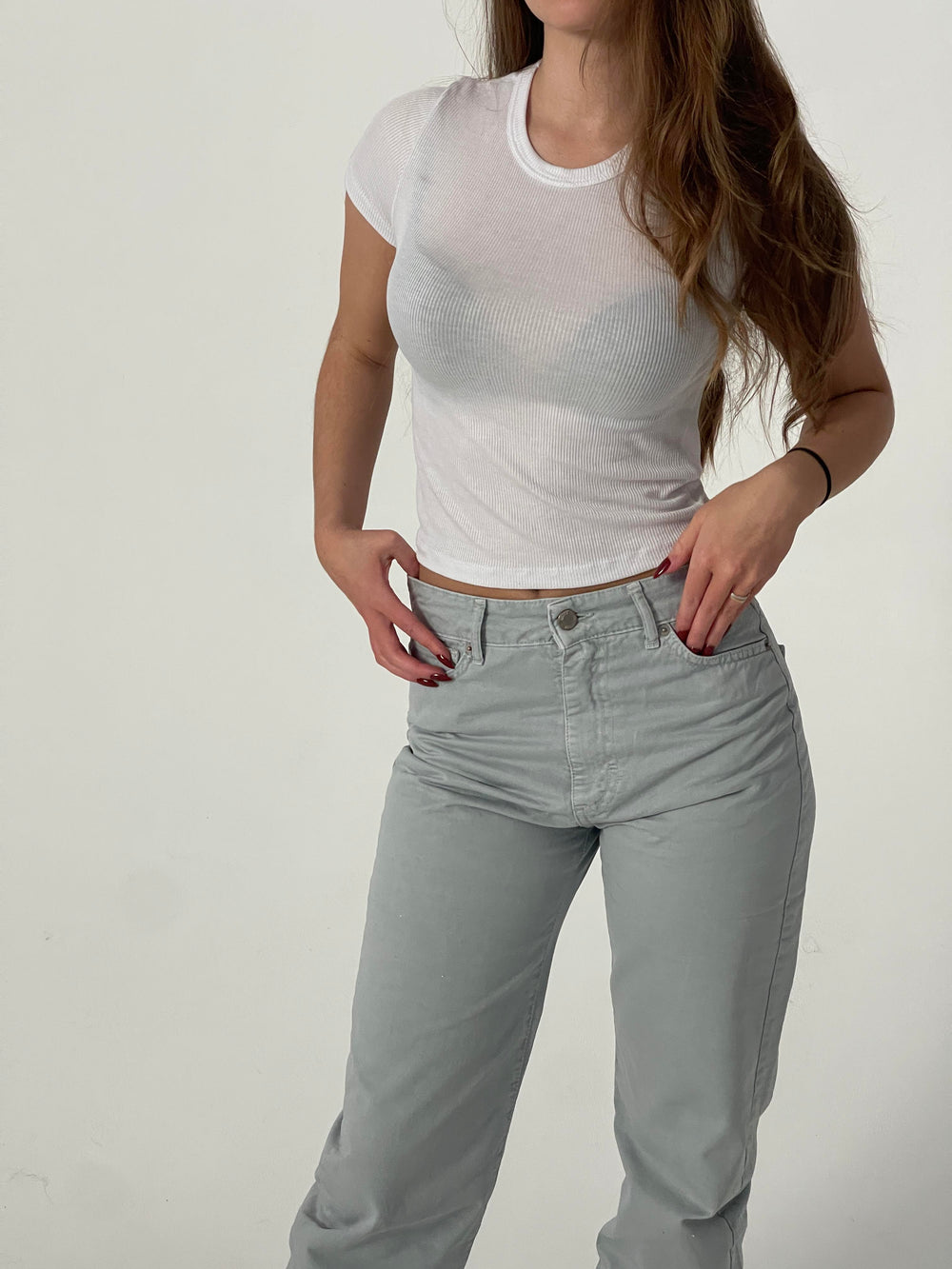 Josie jeans - Light grey