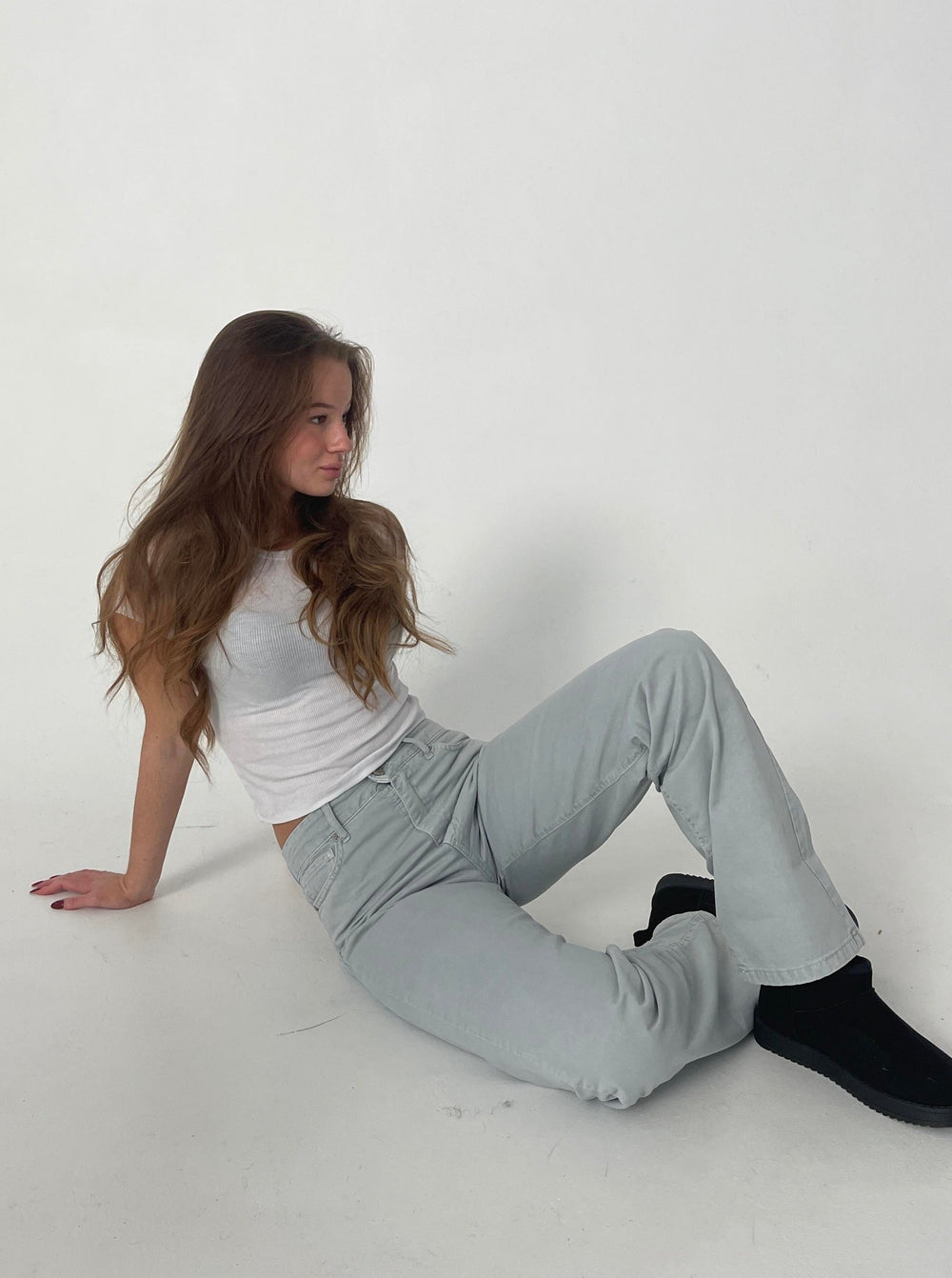 Josie jeans - Light grey