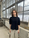 Arabella knitted t-shirt - Navy