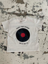 "Songs that remind me" baby tee - white