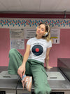 "Songs that remind me" baby tee - white