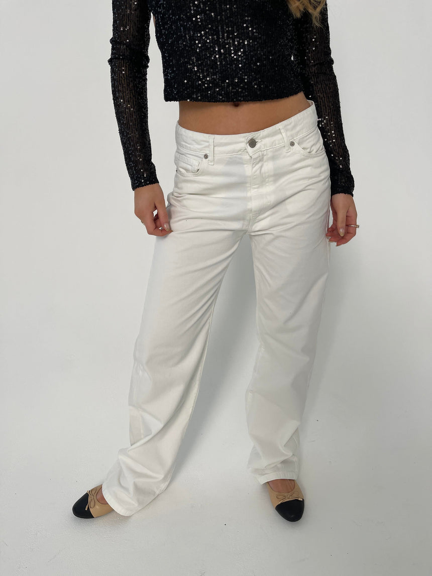 Anemon oversized jeans - White