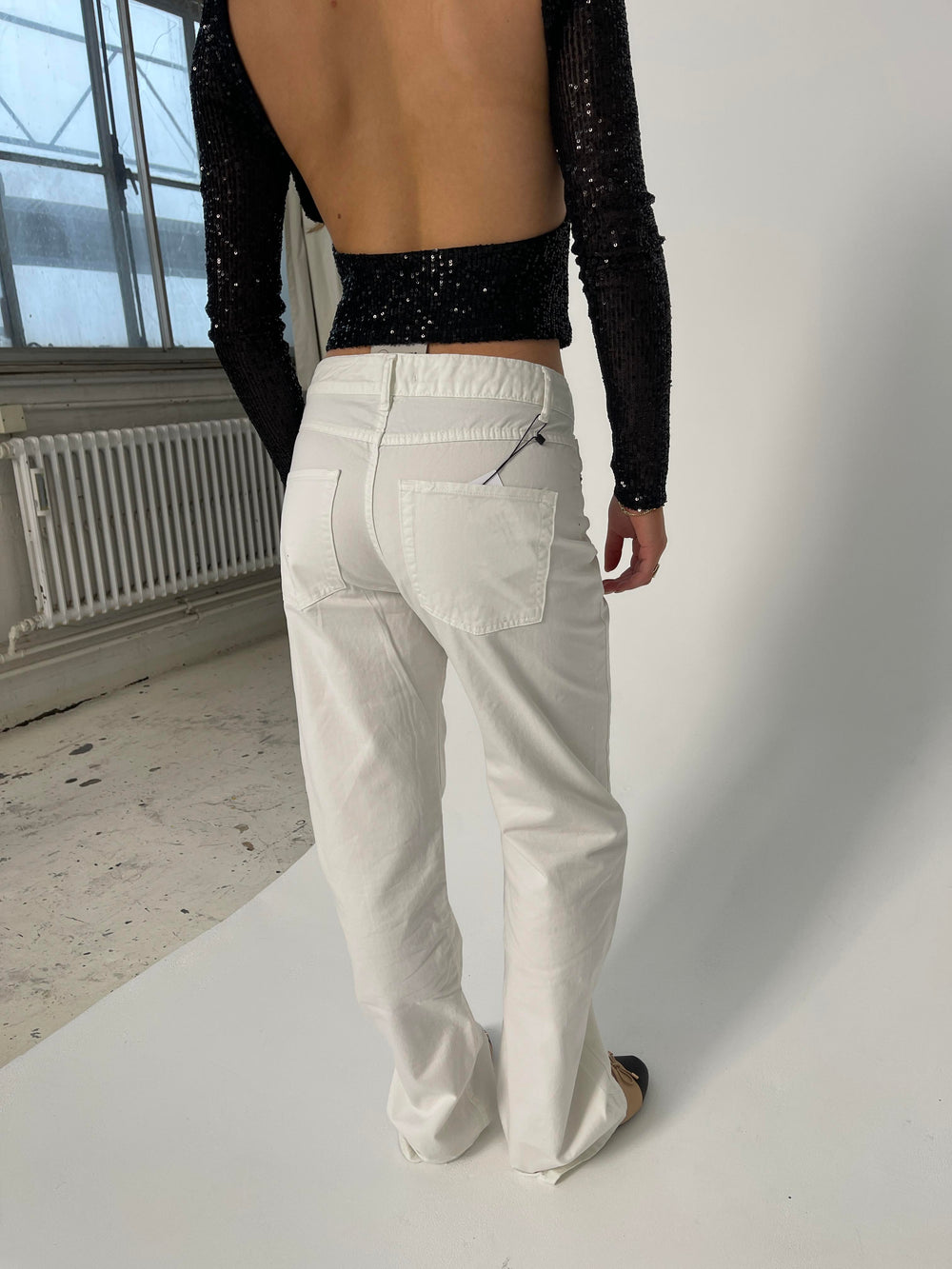 Anemon oversized jeans - White