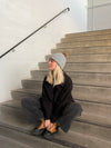 Cable knit beanie - Grey