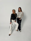Babette open back blouse wtih sequins - Silver