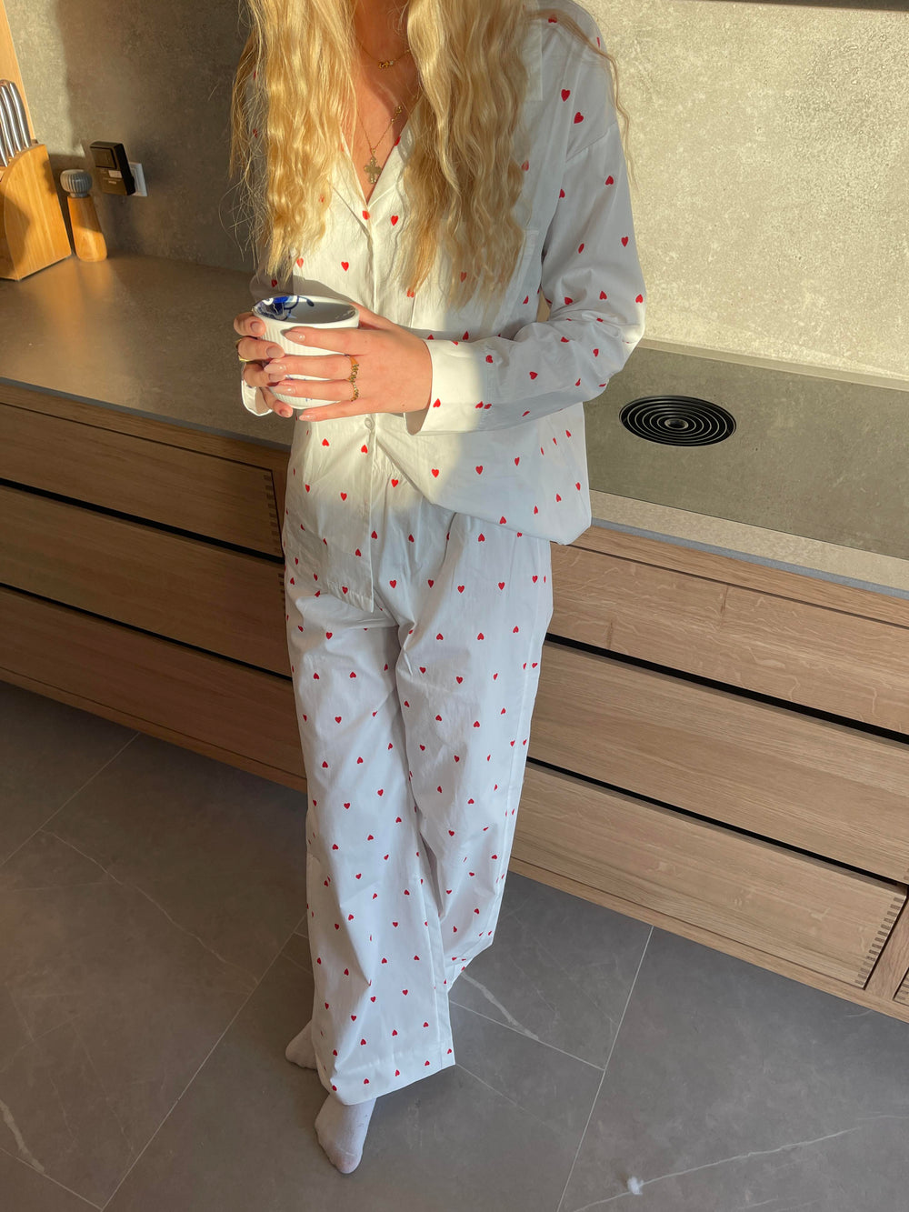 Ane pyjama pants with hearts