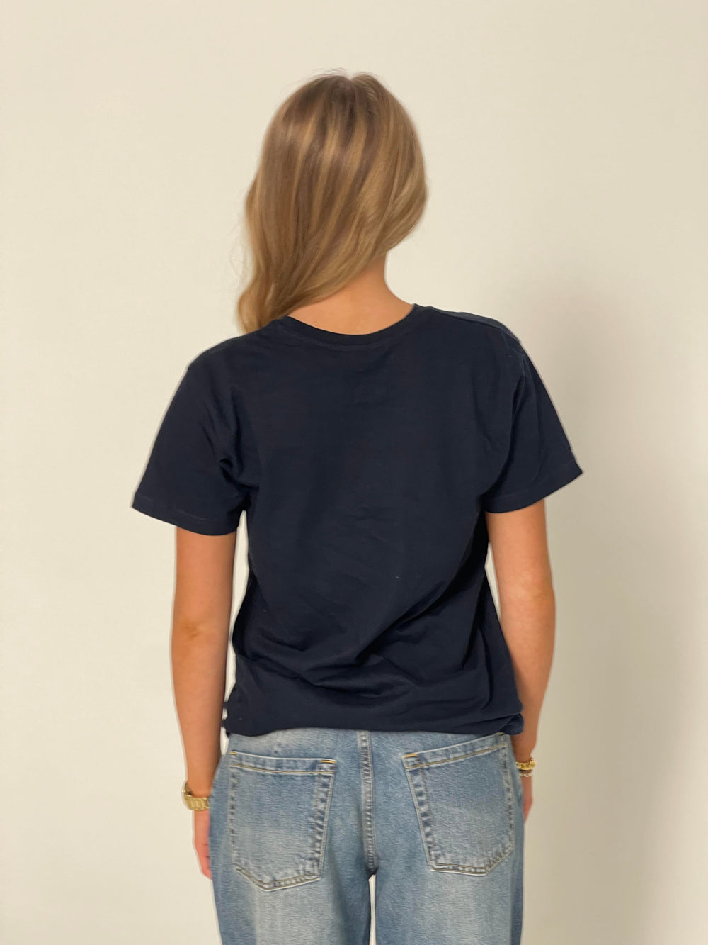 "Don't talk shit" oversized tee - Navy