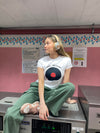 "Songs that remind me" baby tee - white