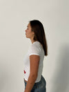 "Give it your best shot" baby tee - white