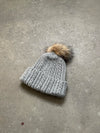 Cable knit beanie - Grey