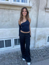 Britney low waisted suit pants - Black