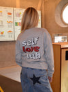 "Self love club" sweatshirt - grey