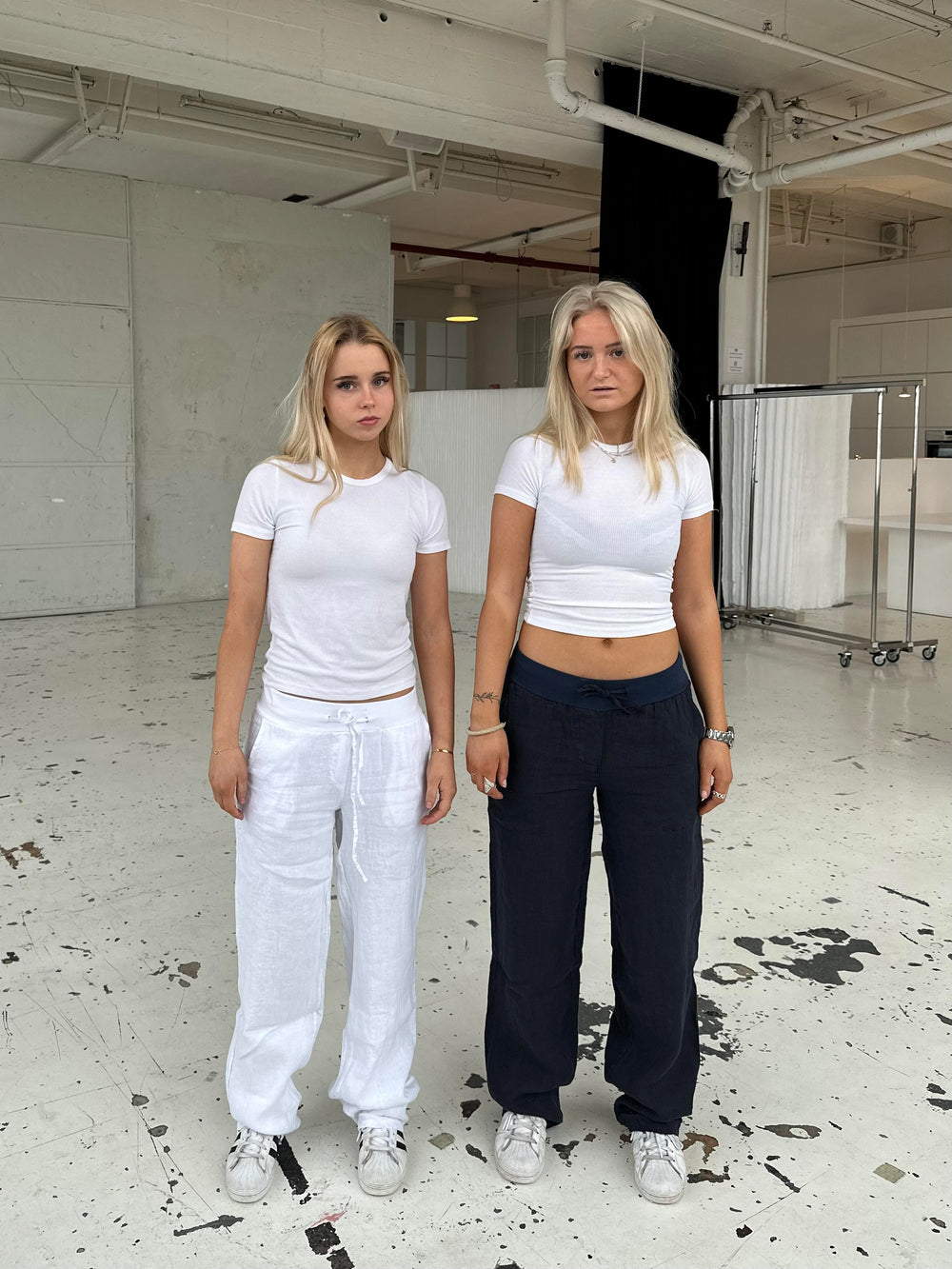 Angel linen pants - navy