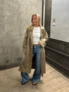 Josefine oversized trenchcoat - Dark beige