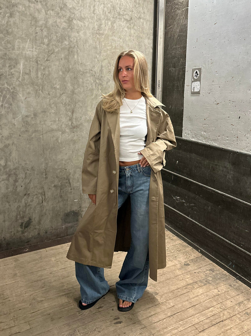 Josefine oversized trenchcoat - Dark beige