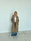 Josefine oversized trenchcoat - Dark beige