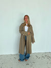 Josefine oversized trenchcoat - Dark beige