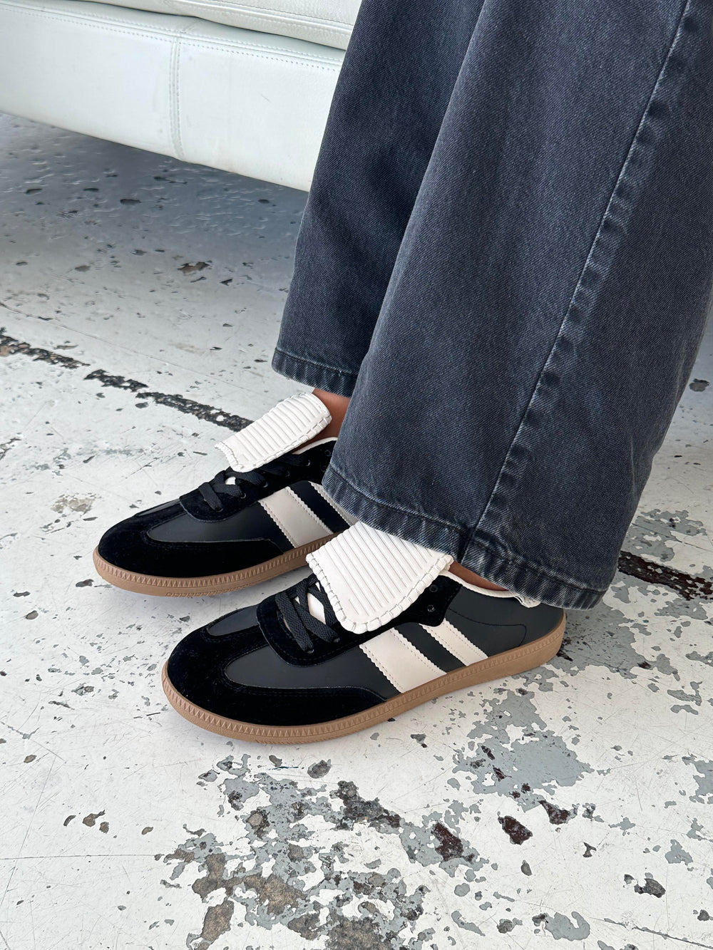 Astana sneakers with cape - Black