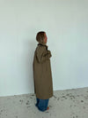 Josefine oversized trenchcoat - Dark beige