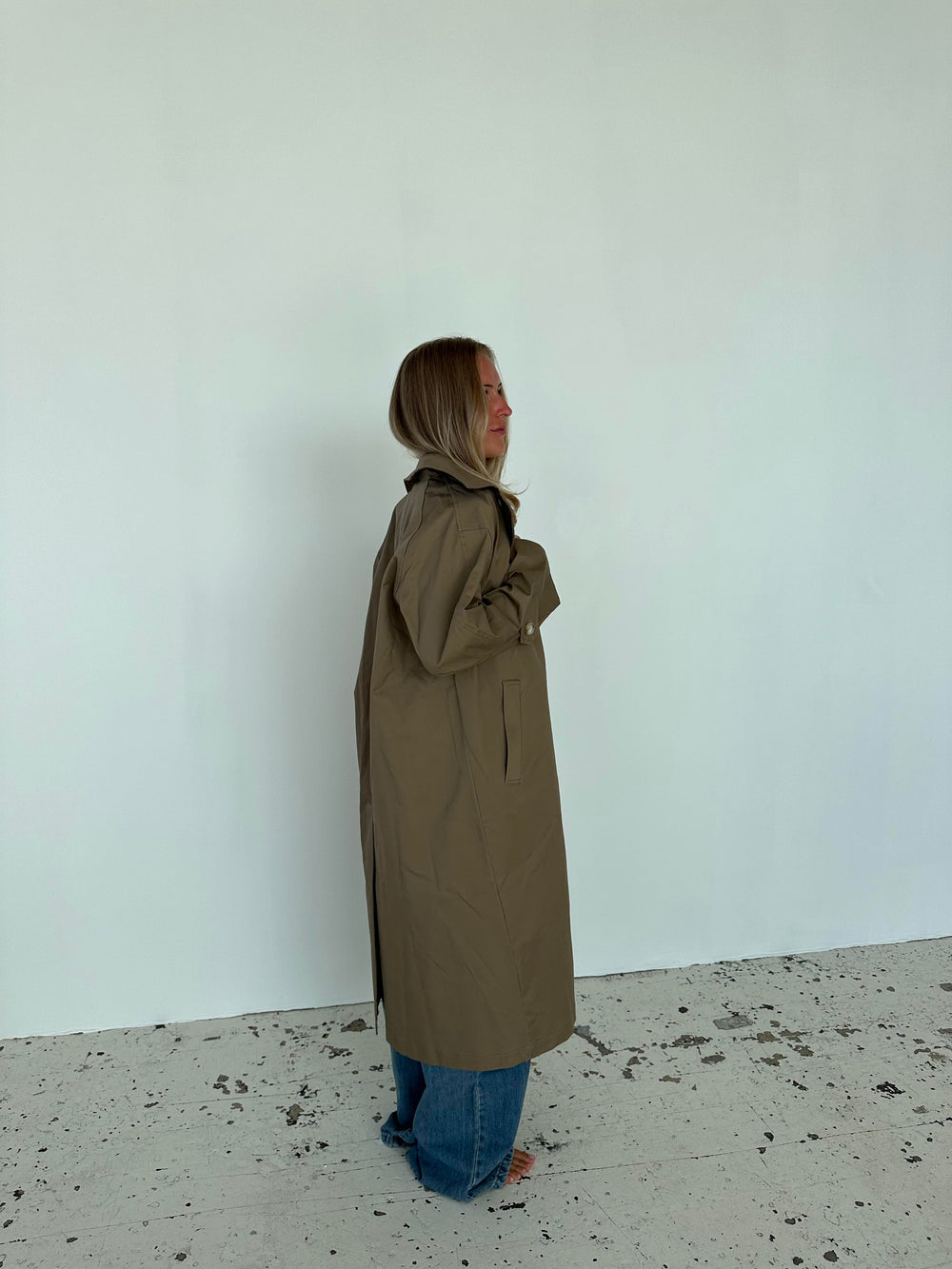 Josefine oversized trenchcoat - Dark beige