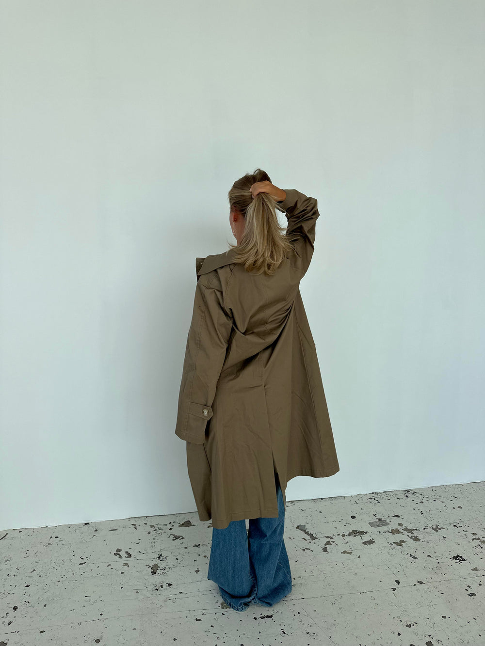 Josefine oversized trenchcoat - Dark beige