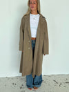 Josefine oversized trenchcoat - Dark beige