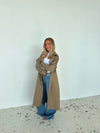 Josefine oversized trenchcoat - Dark beige