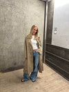 Josefine oversized trenchcoat - Dark beige