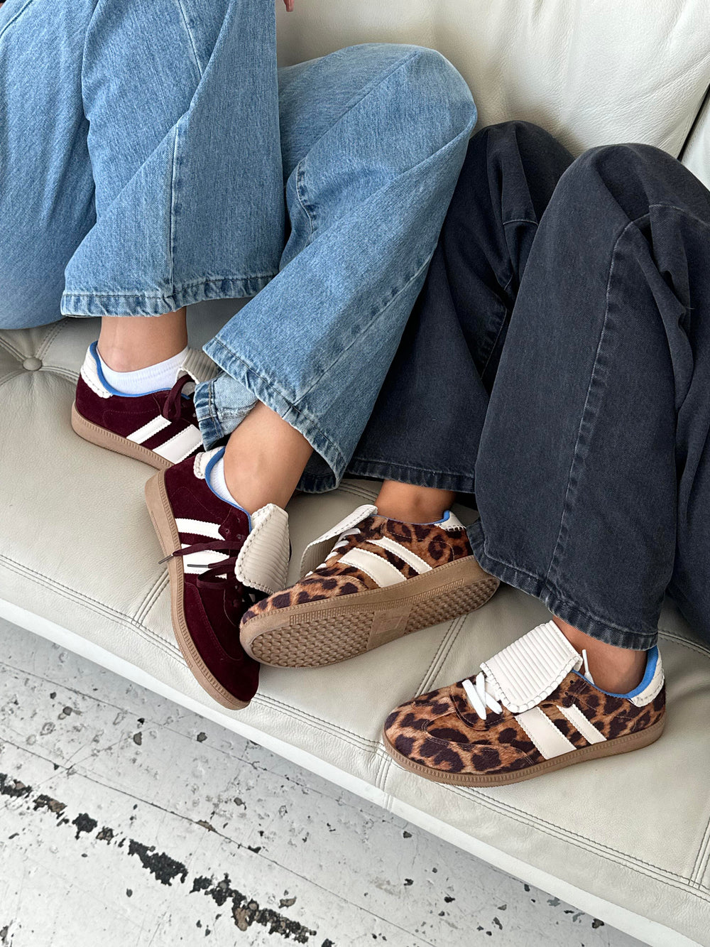 Astana sneakers with cape - Wine red