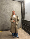 Josefine oversized trenchcoat - Dark beige