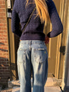 Alaia low-waisted jeans with lightning detail - Light denim