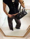 Audrey jeans - Dark brown