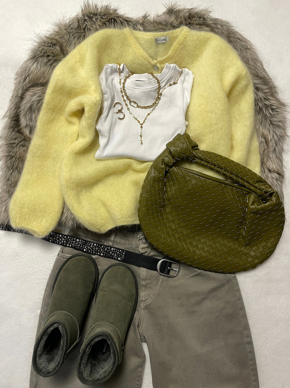 Jamilla mohair cardigan - Yellow